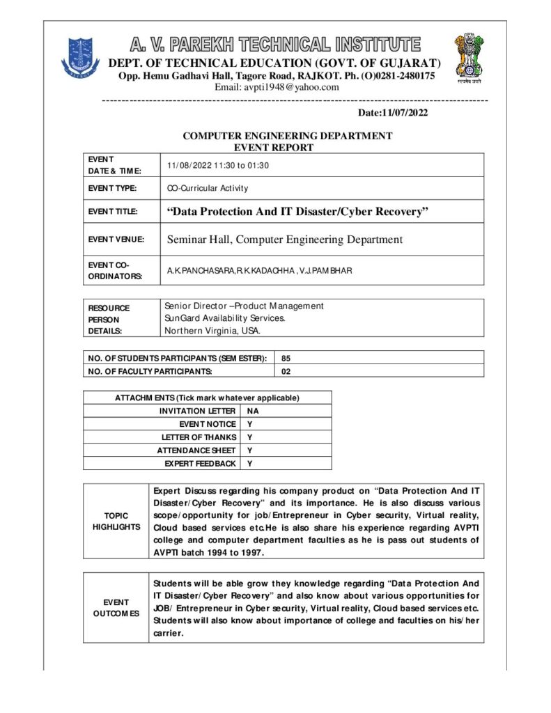 thumbnail of Data Protection And IT DisasterCyber Recovery